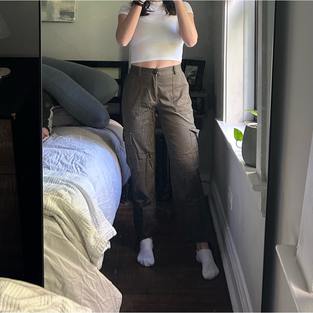 Women's Green Cargo Pants